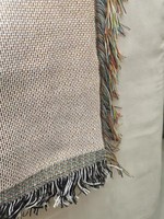 Tapis en coton polyester de production professionnelle, couverture de pique-nique géométrique, style ethnique, jacquard, couverture tissée sur mesure