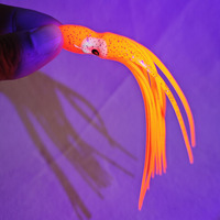 Leurre de pêche à la traîne en PVC souple Alpha avec jupes d'octopus et design de calmar pour la pêche en eau douce en rivière et en lac