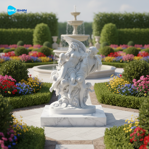 Statua di Cupido e Psiche in Marmo, Ispirata al Clodione, Scultura Mitologica Intagliata a Mano, Resistente <span class=keywords><strong>per</strong></span> Giardino, Esterni, Chiesa e Cimitero - Product Image 5