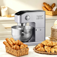 Batteur sur socle de cuisine avec boîtier métallique, machine à pâtisserie rétro, mélangeur alimentaire électrique domestique 800W, batteurs sur socle
