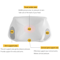Vente Flash : Oreillers Ergonomiques Orthopédiques en Tissu Soie Glacée avec Mousse à Mémoire de Forme pour Dormeurs Latéraux