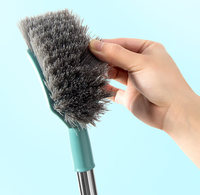 Brosse de toilette nettoyage nettoyant bol brosses en plastique mural lavage salle de bain brosse de toilette en acier inoxydable
