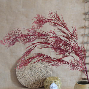 थोक कृत्रिम प्लास्टिक लटकाने वाले पौधे घर की दीवार के लिए घने लकड़ी के फूल की सामग्री - Product Image 5