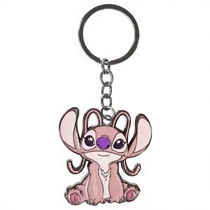 Llaveros de Aleación de Zinc Plateados de Lilo y Stitch, Paquete de 150 Unidades al por Mayor, Envío Gratuito, Oficial H.E.R. Colección con Licencia - Product Image 1