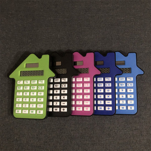 Candybar Calculator 8 Digits Battery Powered ABS Material House Shape Design - Product Image 2