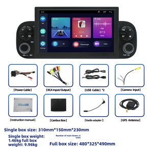 Autoradio multimédia Android pour <span class=keywords><strong>FIAT</strong></span> <span class=keywords><strong>Panda</strong></span> 2013 2014 2015 2016 2017 2018 2019 <span class=keywords><strong>2020</strong></span>, lecteur GPS, navigation, Carplay, autoradio stéréo - Product Image 5