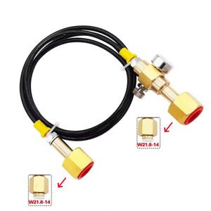 Sodastream CO2 Tank Cylinder Refill <b>Station</b> Filling Charging Adapter With 1.5m Black Hose ,RPV Valve Pushing Adapter - Product Image 2