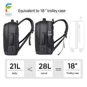 Sac à dos de voyage personnalisé avec logo pour hommes d'affaires et étudiants, sac à dos étanche avec port USB, sac à dos pour ordinateur portable, vente en gros - Product Image 3