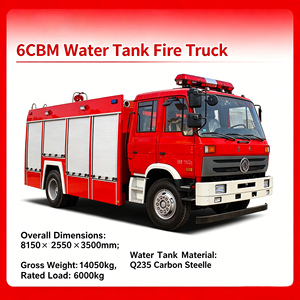 Camión de <span class=keywords><strong>Bomberos</strong></span> con Volante a la Derecha, 6m3, Motor Cummins de 140HP, Tanque de Agua de 6000L, para el Mercado de Sudáfrica, Zambia, Kenia y Tailandia - Product Image 6