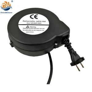 Dyh EU tiêu chuẩn tự động khóa 220V mini có thể thu vào cáp Reel 5m chiều dài mô hình DYH-1606 cho các thiết bị gia dụng - Product Image 1