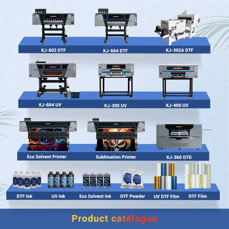 KINGJET-Impresora de inyección de tinta DTF a3, XP600, máquina de impresión de pegatinas de tela para camisetas