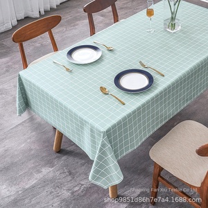 Nhỏ hiện đại PVC vải vòng khăn trải bàn không thấm nước và dầu-proof <span class=keywords><strong>50</strong></span> mét cổ phiếu bán buôn dệt kỹ thuật - Product Image 2