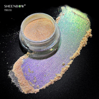 Poudre Pigmentée Multichrome SHEENBOW à Effet Holographique Intense et Irisé pour Maquillage Corporel et Fard à Paupières