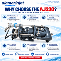 Alamarin Jet AJ 230 Waterjet 190kW 260HP 228mm Impeller Marine Jet Drive Tersedia