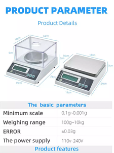 Bilancia tascabile digitale portatile 0.001g/ 500g, - Product Image 6