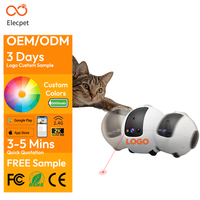 Cámara Robótica para Mascotas con IA Elecpet OEM 360 °   Cámara Robótica Inteligente para Mascotas HD 2K con IA Avanzada, Juguete Robótico para Mascotas con Batería de 10000 mAh para Gatitos y Perros