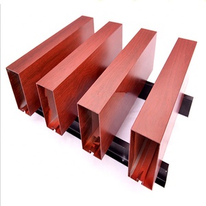 Trần nhà gạch xây dựng kim loại âm thanh bằng chứng văn bản nhôm hình chữ nhật Hiện Đại Văn phòng màu đen treo trần vuông cạnh 20*50 - Product Image 2