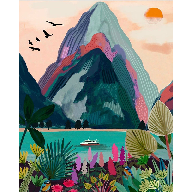 Montagnes colorées 5