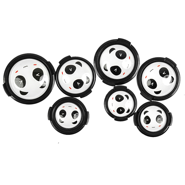 Factory Directly Panda Lens Cap Plastic Cartoon Protection Cover Lens for Digital Camera