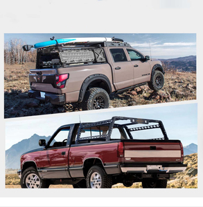 <span class=keywords><strong>Porte</strong></span>-bagages universel extensible pour pick-up, robuste, en alliage d'aluminium noir mat, grande capacité, pour tout-terrain - Product Image 1