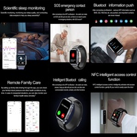 Reloj inteligente Vanssa de fábrica, reloj inteligente de salud, ECG PPG, bomba de aire, monitor de presión arterial, sensores, reloj inteligente