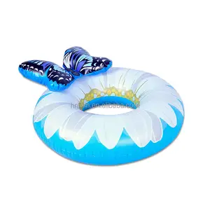 Надувные плавающие трубы для реки, плавательный бассейн, надувные поплавки, цветочное Надувное плавательное кольцо