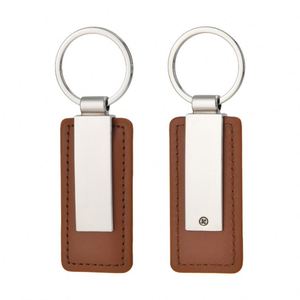 Sangle en cuir PU artificiel avec barre métallique, pendentif personnalisé avec logo de voiture, cadeau, gravure au laser, porte-clés rétro vintage - Product Image 3