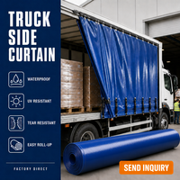 Tissu pour rideau latéral de camion en polyester enduit de PVC 650 g/m², imperméable et résistant aux UV, pour bâche de camion rideau
