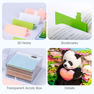 Bloque de Notas <span class=keywords><strong>Omoshiroi</strong></span> de Papel 3D para Manualidades, Precio de Fábrica, Muestra Gratis, Venta al Por Mayor - Product Image 2