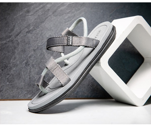 Sandali sportivi sportivi da uomo comodi pantofole regolabili supporto arco piatto impermeabile per spiaggia estate punta aperta - Product Image 2