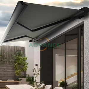 Auvent en aluminium pour terrasse extérieure, jardin, <span class=keywords><strong>véranda</strong></span>, auvent cassette haut de gamme avec protection UV rétractable et imperméable - Product Image 3
