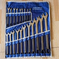 Jeu de clés à cliquet combinées 26 pièces avec sac, kit de clés à fourche, outils à main pour réparations domestiques