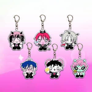 Custom Cartoon Q Version Acrylic Overseas Key Chain Dull Adorable Pendant Bag Accessories Fashion Trend - Product Image 1