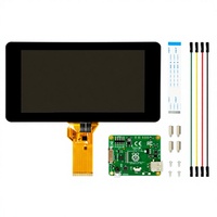 Chipskey # Pantalla Táctil Oficial de 7 Pulgadas 44166 para Raspberry Pi 3B/2B, LCD de 800x480