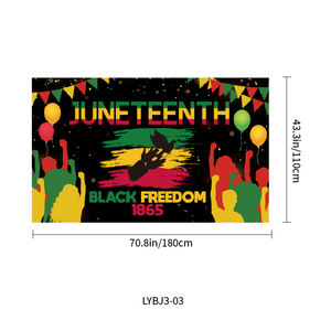<span class=keywords><strong>Feliz</strong></span> Juneteenth telón de fondo Banner <span class=keywords><strong>19</strong></span> de junio de 1865 Día DE LA LIBERTAD Banner Africano Afro Americano Día DE LA Independencia Suministros de decoración para fiestas - Product Image 4