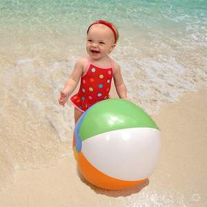13英寸儿童幼儿充气沙滩球、游泳池、夏季户外活动 -- 经典彩虹色 - Product Image 5