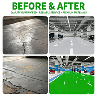 Cat Tu Quick Drying Two-Component Epoxy Floor Paint Waterproof Stain Resistant Customized Color Floor Coating 20kg Barrel Brush