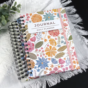 Agenda con Citazioni Motivazionali, Fiori e Piume in Stile Acquerello, Perfetta per la Pianificazione Quotidiana e la Mindfulness - Product Image 5