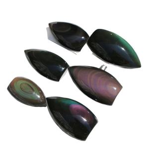 Cristal Natural Arco Iris obsidiana gota de agua llama decoración tallada a mano piedra cruda pulida para el hogar ornamento regalo de negocios Hada - Product Image 5