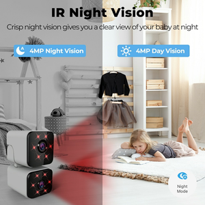 Cámara de Seguridad Panorámica 2K de Doble Lente con Detección Humana por IA, Cámara WiFi Inalámbrica con Giro e Inclinación, Visión Nocturna, Cámara IP Tuya Smart Home - Product Image 3