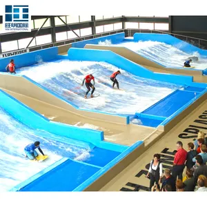 Equipamento de piscina de ondas para adultos Flowrider Simulador de surf Parque aquático de vendas diretas da fábrica