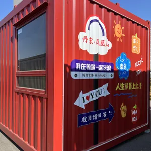 Sales small low cost coffee shop container house container bar and coffee shop fast food barber ice cream interior design