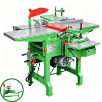 Machine à bois combinée multifonction MQ443A : Scie, Dégauchisseuse et Raboteuse avec table coulissante pour atelier de menuiserie