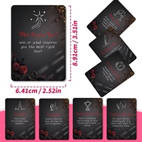 Nouvelles cartes pour couples transfrontalières : 50 paires de cartes romantiques interactives pour jeux de puzzle, divertissement pour couples en papier