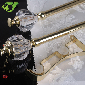 Карниз для штор, элегантные хрустальные стержни, тонкие стеклянные занавески, железные современные роскошные карнизы для штор, треки и аксессуары - Product Image 5