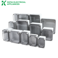 Boîtier de jonction étanche IP65 transparent série AG en ABS+PC pour applications électriques