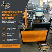 Machine de montage d'œillets en cuivre haute efficacité pour la production de cadres de ruche en bois