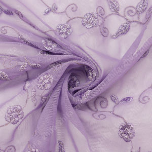 Полутлёгкая переработанная трикотажная ткань с вышивкой, сетчатая ткань, растягивающийся нейлоновый спандекс для танцевальной одежды - Product Image 2