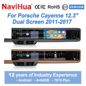 Pantalla táctil de 24 pulgadas para Porsche Cayenne 2011-2017, sistema de infoentretenimiento Android para automóvil, radio estéreo, Carplay, navegación, copiloto, entretenimiento. - Product Image 2