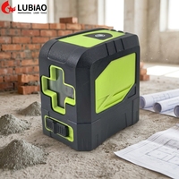 Mini niveau laser vert à 2 lignes, fonctionnant sur piles, outil de nivellement précis, professionnel pour les sols, les murs et les carreaux